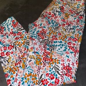 New York & Co Woman’s Pants Dressy White Floral